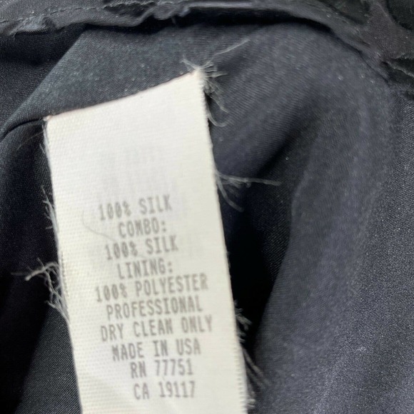 Vintage Betsey Johnson Dress Size 4 Silk Black Polka Dot Halter 90s 2000s Y2K - Picture 11 of 11